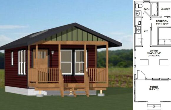 14×28 Small House Design 391 sq ft PDF Floor Plan