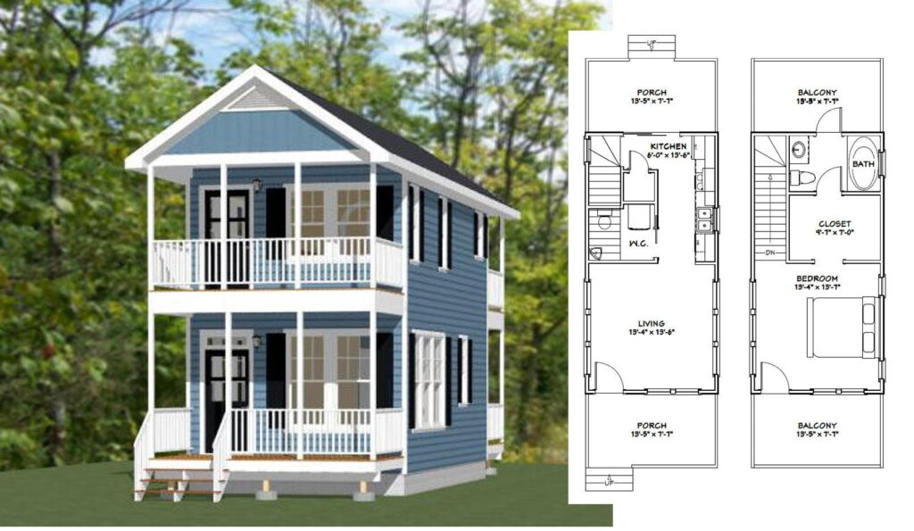 14x28-Small-House-Design-1-Bedroom-1.5-Bath-749-sq-ft-PDF-Floor-Plan-c
