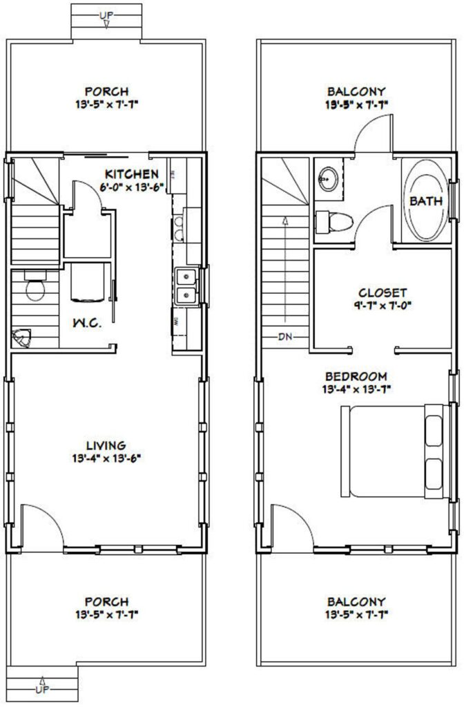14x28-Small-House-Design-1-Bedroom-1.5-Bath-749-sq-ft-PDF-Floor-Plan-layout-plan