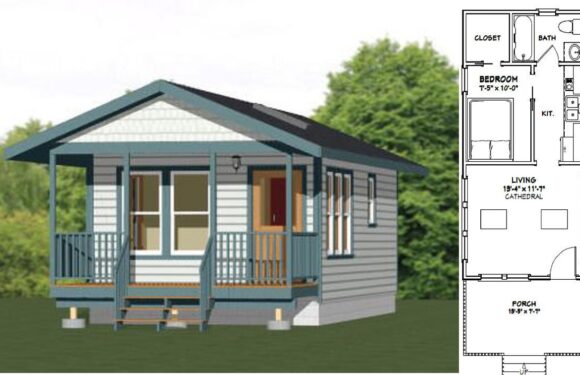 14×28 Small House Plan 391 sq ft PDF Floor Plan