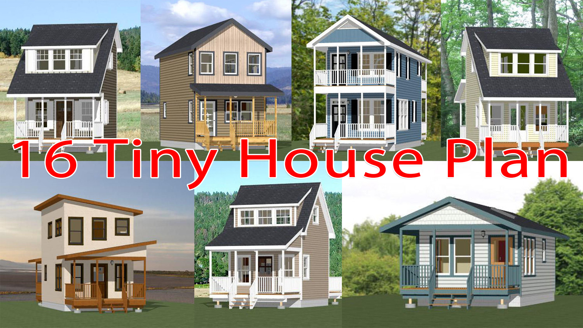 16 Tiny House Design with Layout PDF Floor Plan Front Size 14 Feet