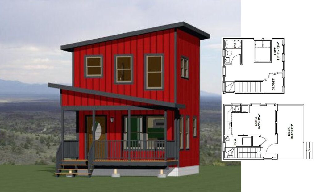 16x16-Best-Small-House-1-Bedroom-1.5-Bath-478-sq-ft-PDF-Floor-Plan-Cover
