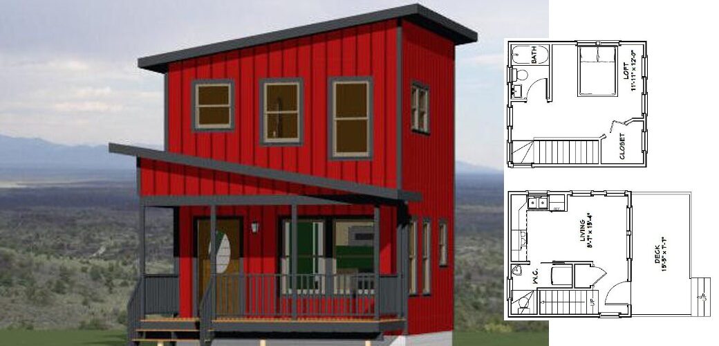 16×16 Best Small House 478 sq ft PDF Floor Plan