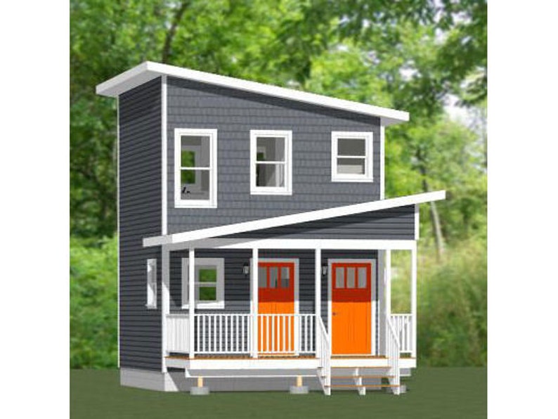 16x16-Duplex-House-3d-441-sq-ft-PDF-Floor-Plan