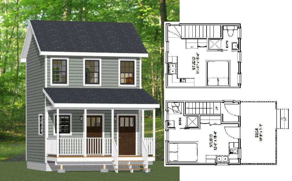 16x16-Duplex-Small-House-441-sq-ft-PDF-Floor-Plan-Cover