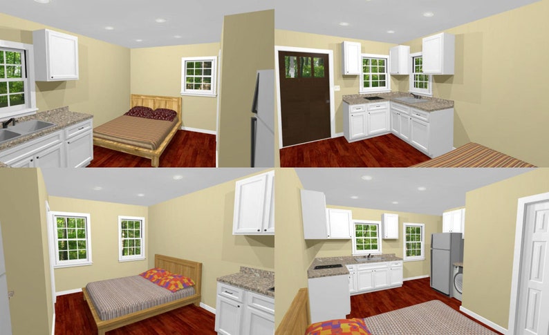 16x16-Duplex-Small-House-441-sq-ft-PDF-Floor-Plan-interior