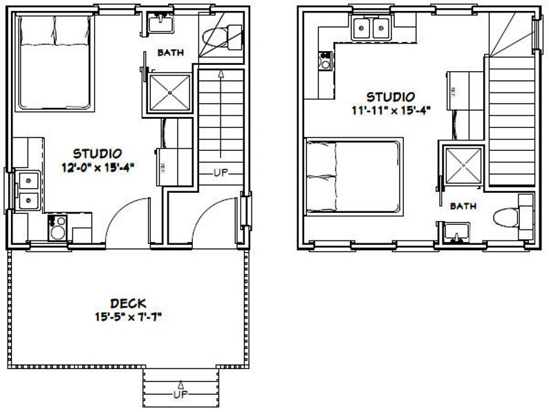 16x16-Duplex-Small-House-441-sq-ft-PDF-Floor-Plan-layout-plan