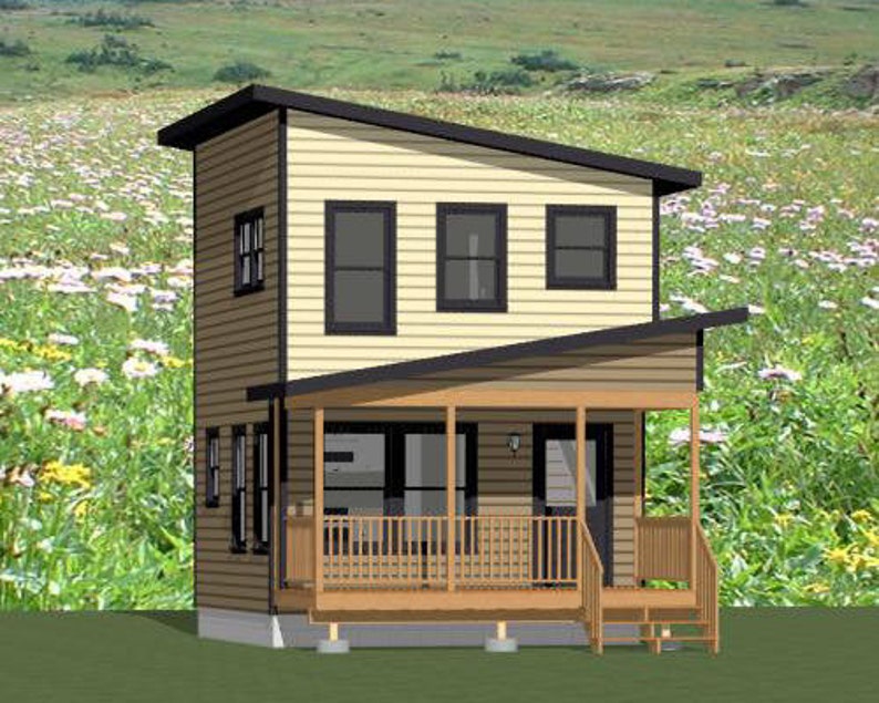 16x16-House-Design-Idea-1-Bedroom-1.5-Bath-478-sq-ft-PDF-Floor-Plan