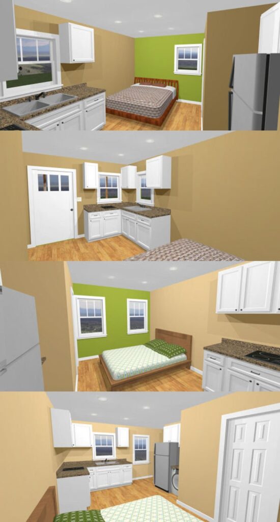 16x16-Simple-Duplex-House-441-sq-ft-PDF-Floor-Plan-interior