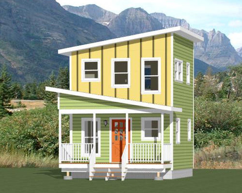 16x16-Simple-House-Plan-1-Bedroom-1.5-Bath-433-sq-ft-PDF-Floor-Plan