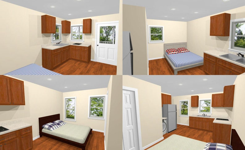 16x16-Small-Duplex-House-441-sq-ft-PDF-Floor-Plan-Interior