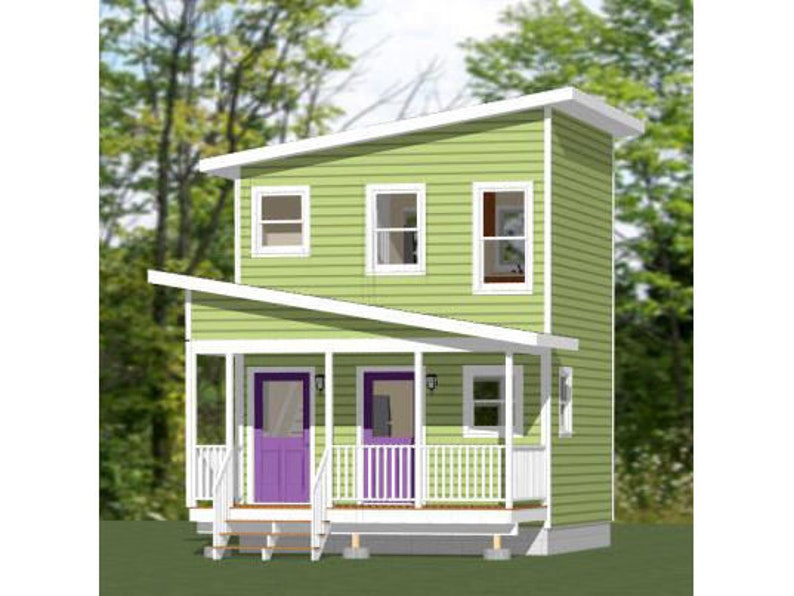 16x16-Small-Duplex-House-441-sq-ft-PDF-Floor-Plan