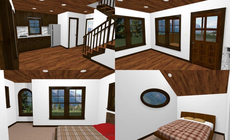16x16-Small-House-Design-2-Bedrooms-2.5-Baths-697-sq-ft-PDF-Floor-Plan-interior