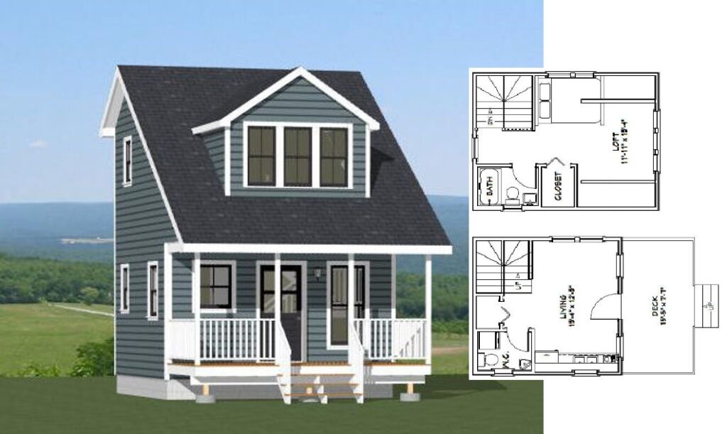 16x16-Small-House-Plan-1-Bedroom-1.5-Bath-492-sq-ft-PDF-Floor-Plan-Copy