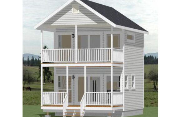 16×16 Small House Plan 493 sq ft PDF Floor Plan