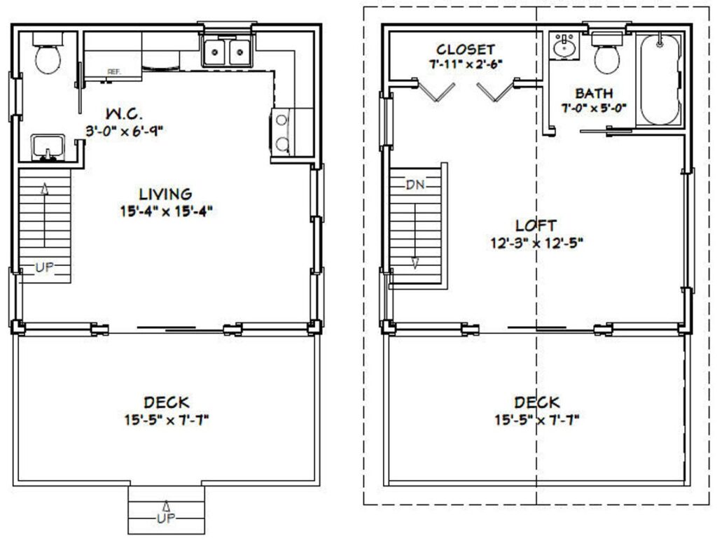 16x16-Small-House-Plan-493-sq-ft-PDF-Floor-Plan-layout-plan