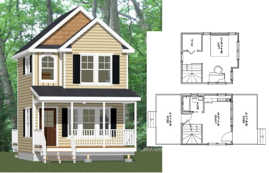 16x16-Tiny-House-3d-1-Bedroom-1-Bath-493-sq-ft-PDF-Floor-Plan-Cover