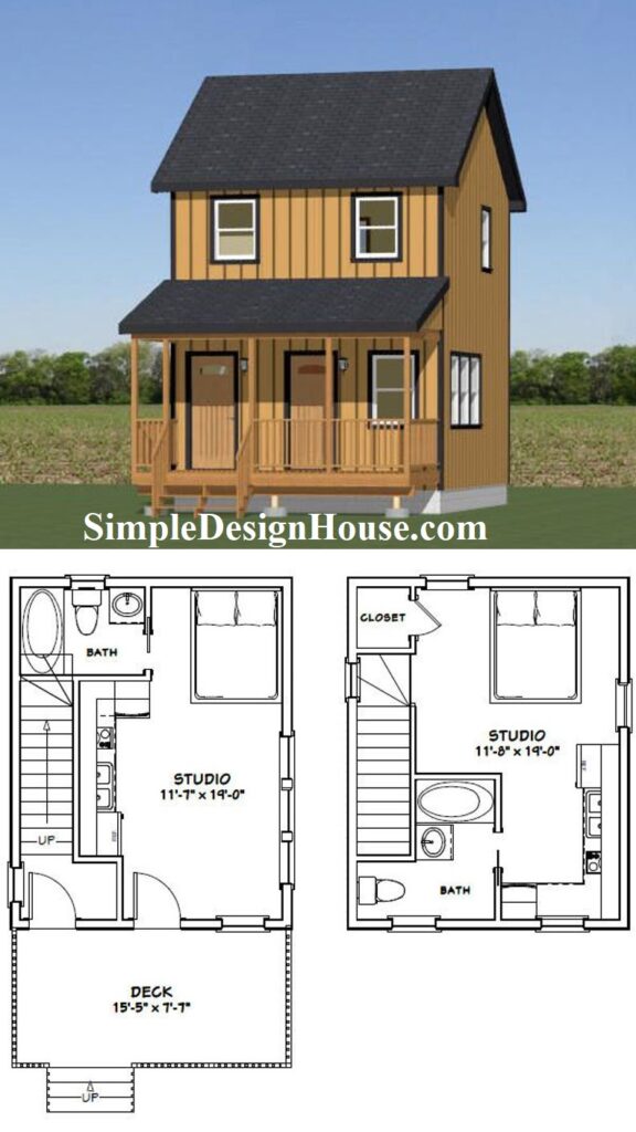 16x20-Duplex-House-Design-557-sq-ft-PDF-Floor-Plan-3d
