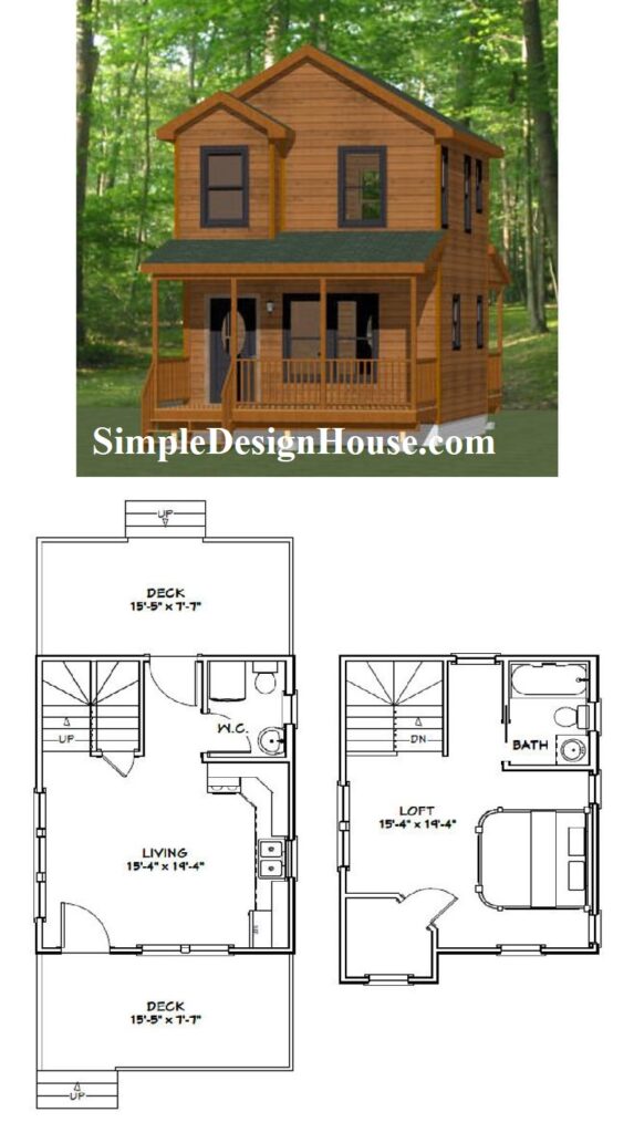 16x20-House-Plans-3d-1-Bedroom-1.5-Bath-586-sq-ft-PDF-Floor-Plan-3d