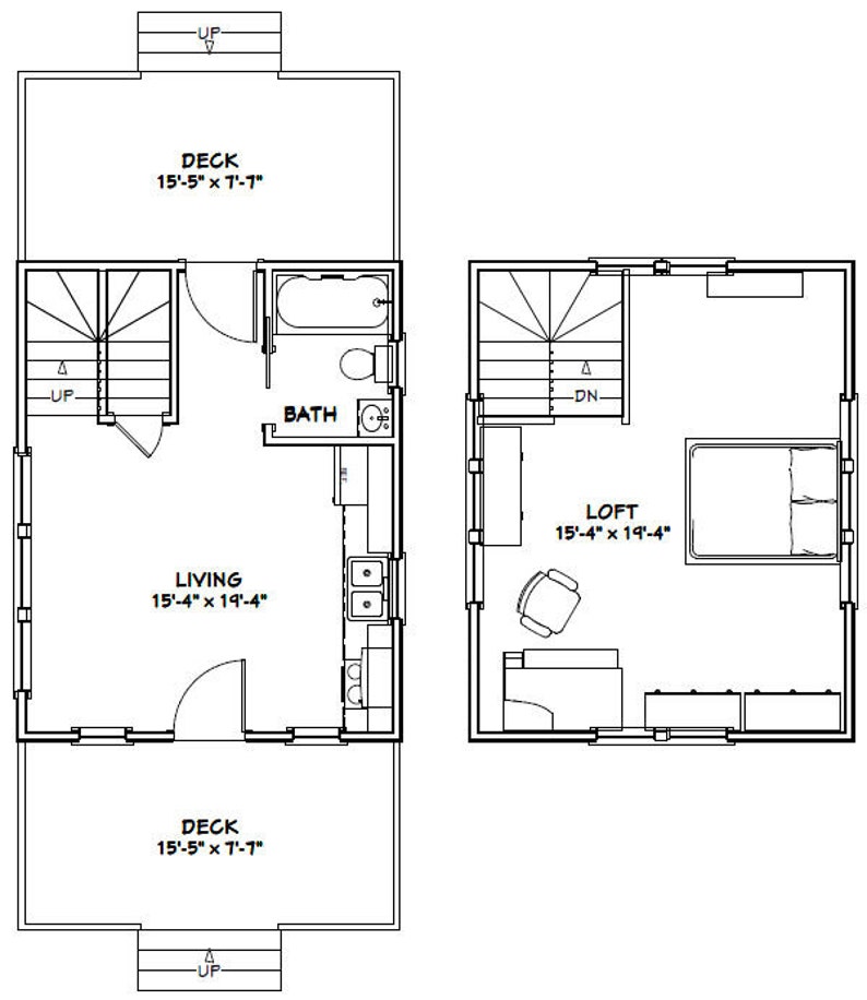 16x20-Simple-House-3d-1-Bedroom-1-Bath-574-sq-ft-PDF-Floor-Plan-layout-plan