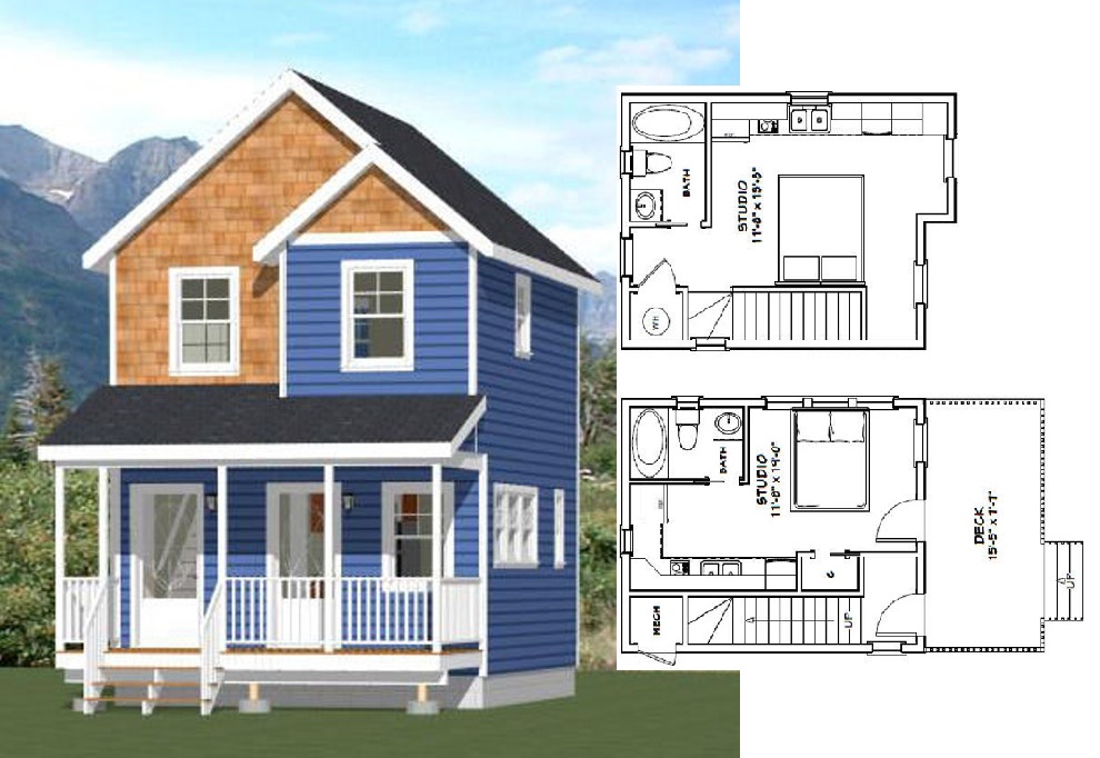 16x20-Small-Duplex-House-574-sq-ft-PDF-Floor-Plan-Cover