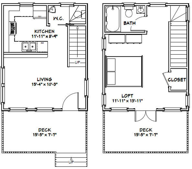 16x20-Small-House-Idea-1-Bedroom-1.5-Bath-569-sq-ft-PDF-Floor-Plan-layout-plan