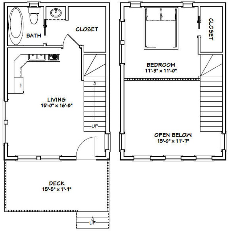 16x24-Best-Small-House-1-Bedroom-1-Bath-555-sq-ft-PDF-Floor-Plan-layout-plan
