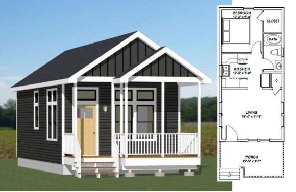 16×30 House Design Plan 480 sq ft PDF Floor Plan