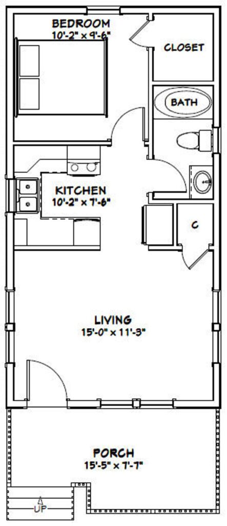 16x30-House-Design-Plan-1-Bedroom-1-Bath-480-sq-ft-PDF-Floor-Plan-layout-plan