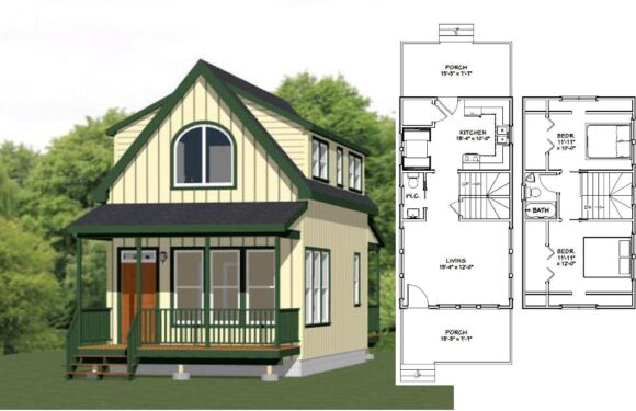 16×30 House Design Plan 878 sq ft PDF Floor Plan