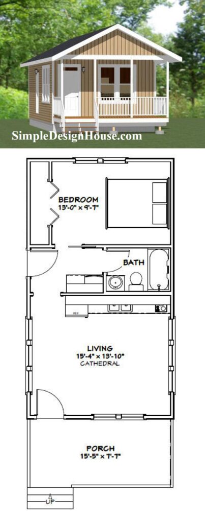 16x30-Tiny-House-Design-1-Bedroom-1-Bath-480-sq-ft-PDF-Floor-Plan-3d