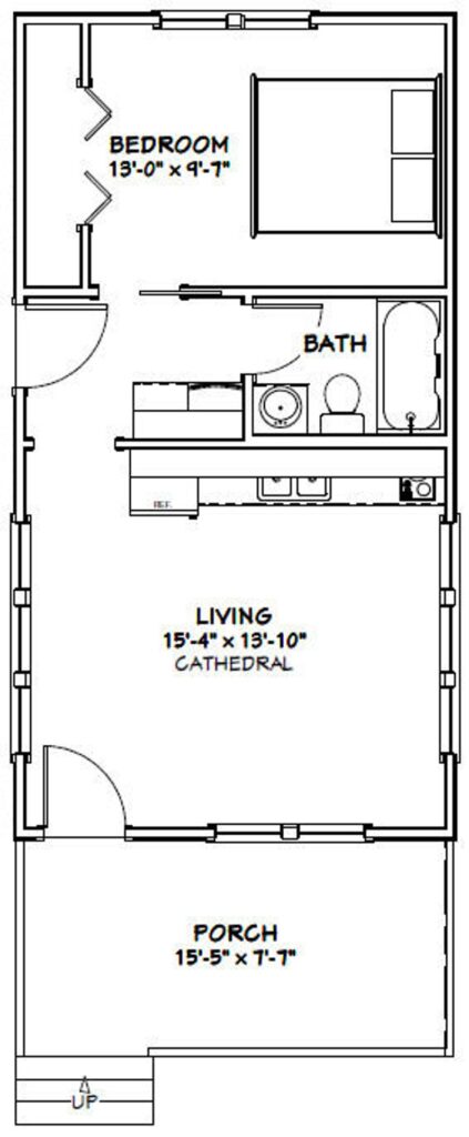 16x30-Tiny-House-Design-1-Bedroom-1-Bath-480-sq-ft-PDF-Floor-Plan-layout-plan