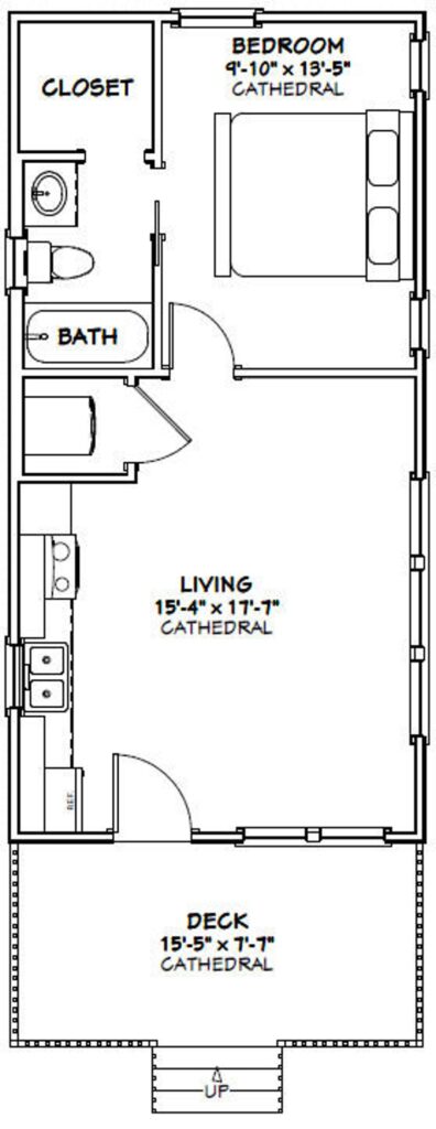 16x32-House-Plans-3d-1-Bedroom-1-Bath-511-sq-ft-PDF-Floor-Plan-layout-plan