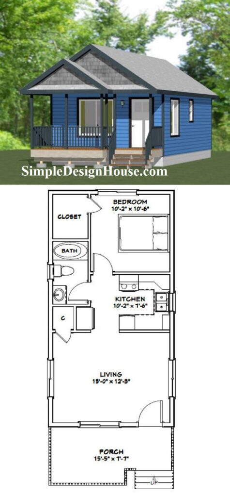 16x32-Small-House-Design-1-Bedroom-1-Bath-511-sq-ft-PDF-Floor-Plan-3d-1