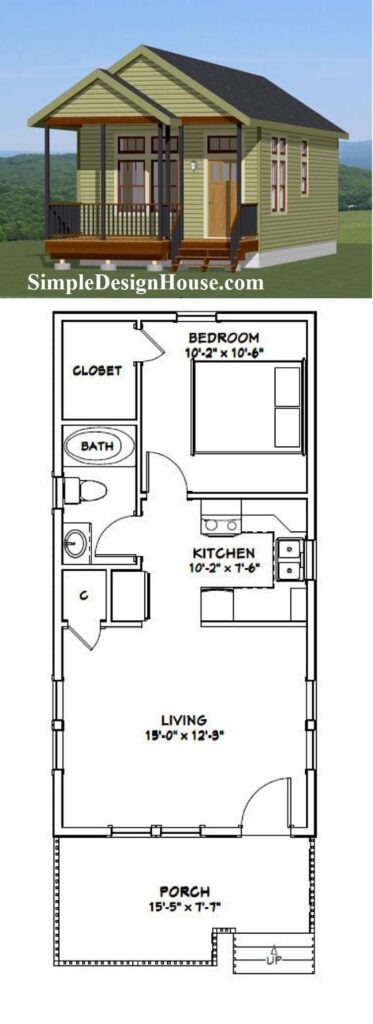 16x32-Small-House-Design-1-Bedroom-1-Bath-511-sq-ft-PDF-Floor-Plan-3d