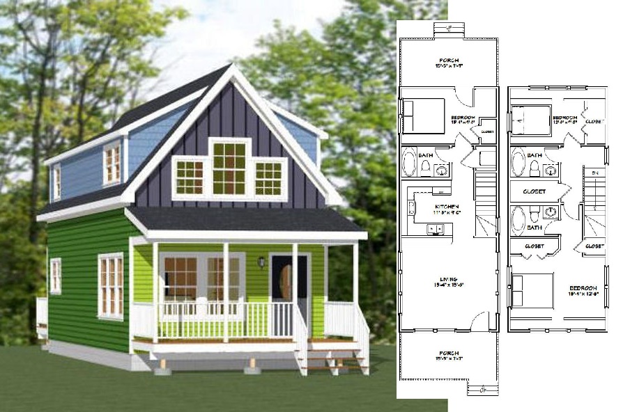16x40-Simple-House-Plan-1193-sq-ft-PDF-Floor-Plan-Cover-1