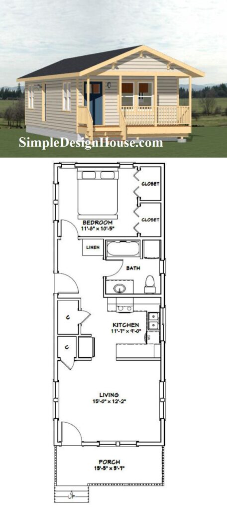 16x42-House-Plan-3d-1-Bedroom-1-Bath-672-sq-ft-PDF-Floor-Plan-3d