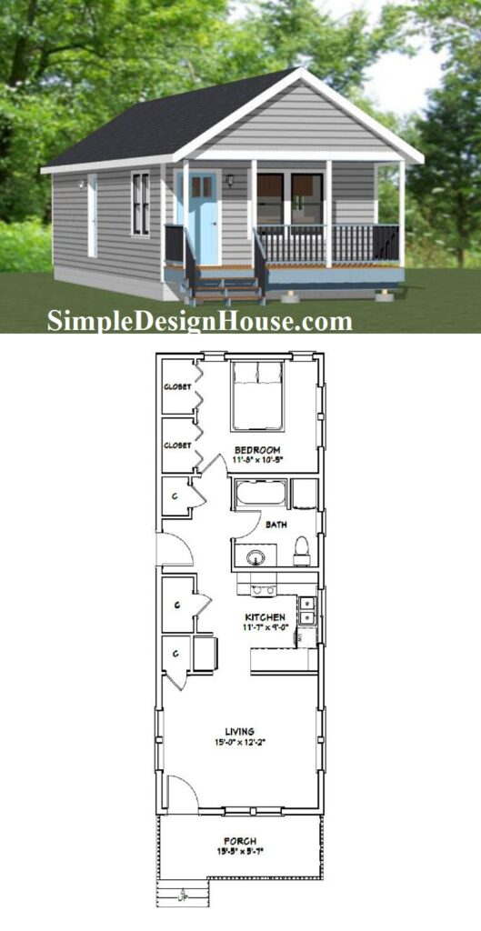 16x42-Small-House-3d-1-Bedroom-1-Bath-672-sq-ft-PDF-Floor-Plan-3d
