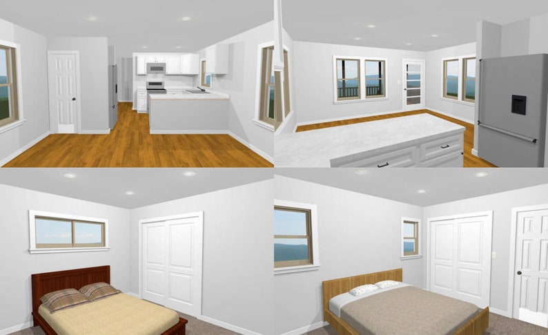 16x54-Small-House-Plan-2-Bedrooms-1-Bath-864-sq-ft-PDF-Floor-Plan-interior