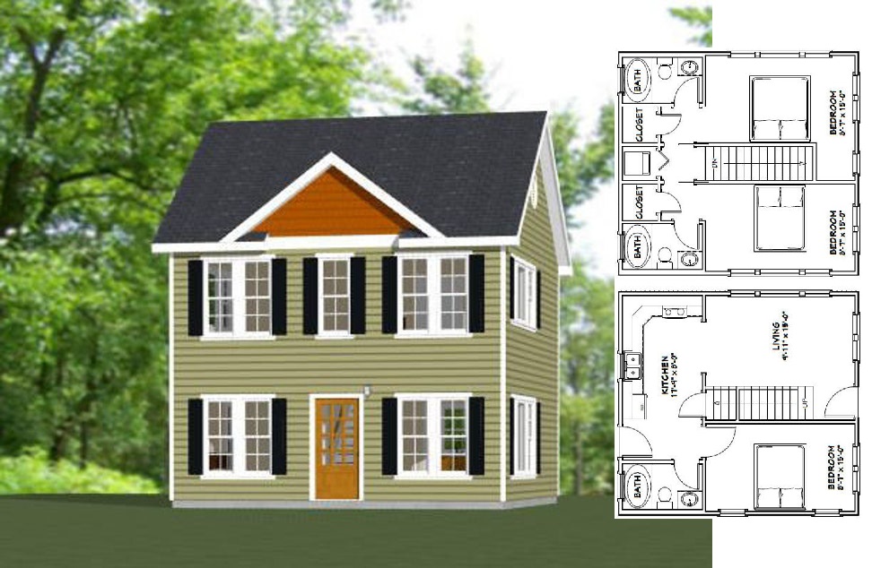 22x24-House-Plans-3d-3-Bedrooms-3-Baths-987-sq-ft-PDF-Floor-Plan-Cover