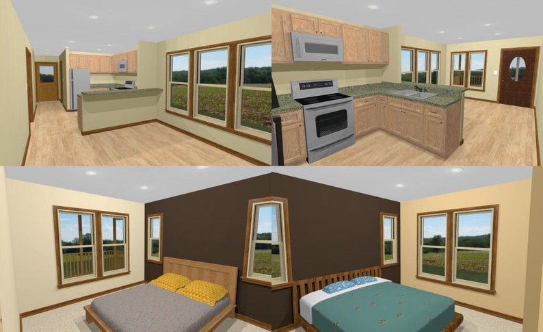 22x32-Simple-House-Plans-2-Bedrooms-1-Baths-704-sq-ft-PDF-Floor-Plan-inteiror-3d