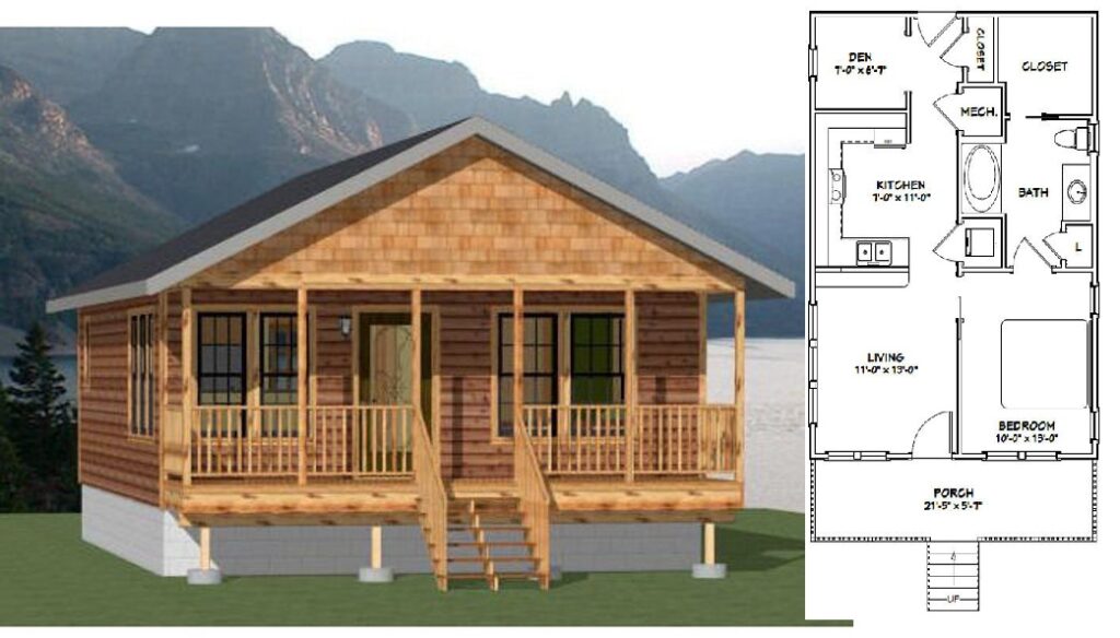 22x32-Small-House-Plans-1-Bedroom-1-Bath-704-sq-ft-PDF-Floor-Plan-Cover