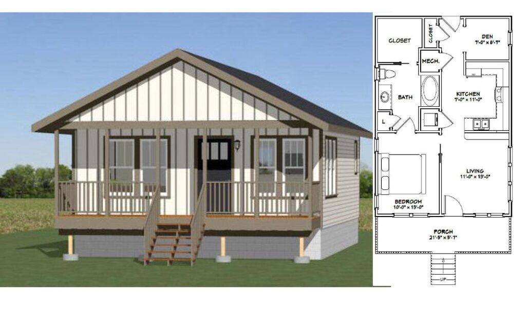 22x32-Tiny-House-Design-1-Bedroom-1-Bath-704-sq-ft-PDF-Floor-Plan-Cover