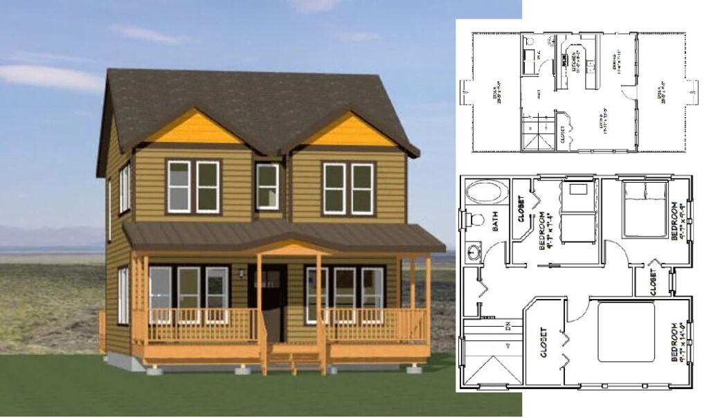 24x24-House-Plans-Design-3-Bedrooms-2-Baths-1106-sq-ft-PDF-Floor-Plan-Cover