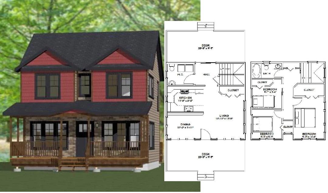 24x24-House-Plans-Idea-3-Bedrooms-2-Baths-1106-sq-ft-PDF-Floor-Plan-Cover