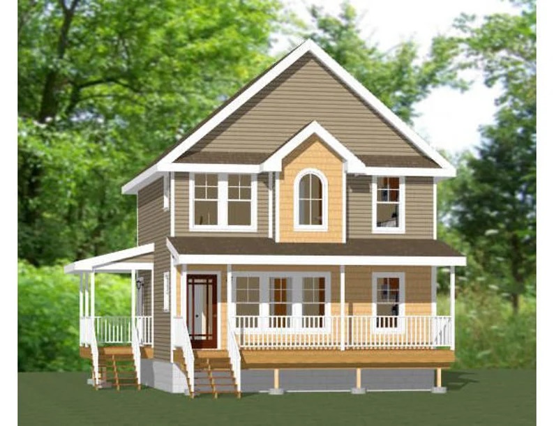 24x24-Layout-Small-Duplex-House-1088-sq-ft-PDF-Floor-Plan