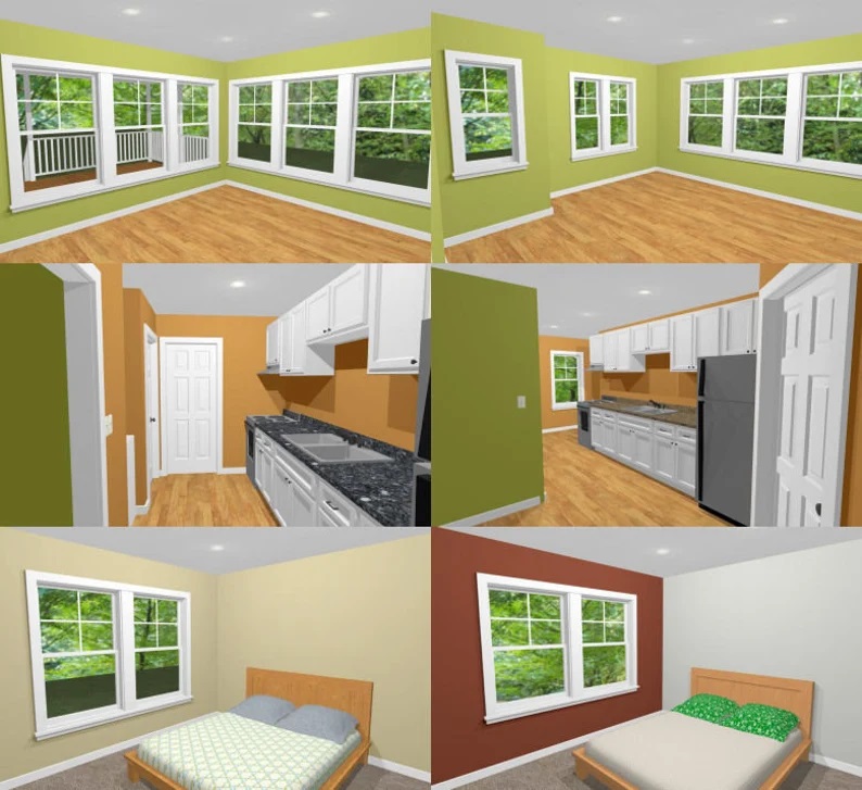 24x24-Small-Duplex-House-2-Bedrooms-2-Baths-1086-sq-ft-PDF-Floor-Plan-interior