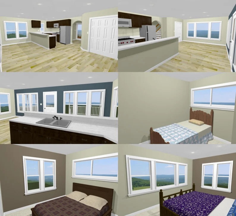 24x24-Small-House-3d-3-Bedrooms-2-Baths-1106-sq-ft-PDF-Floor-Plan-interior