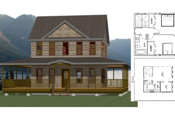 24×24 Small House Idea 1059 sq ft PDF Floor Plan