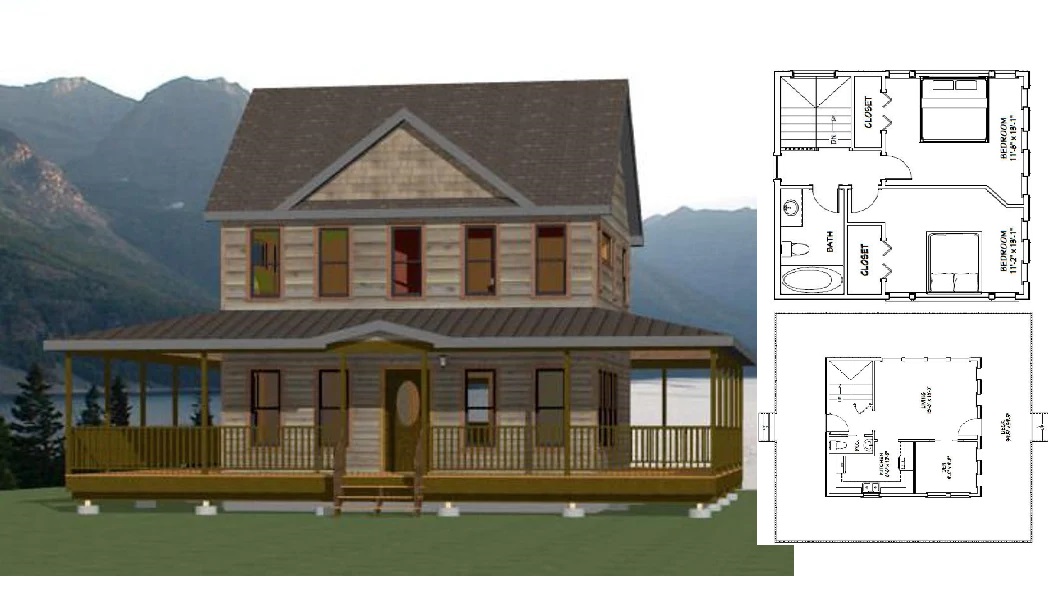 24x24-Small-House-Idea-2-Bedrooms-1.5-Baths-1059-sq-ft-PDF-Floor-Plan-Coverv